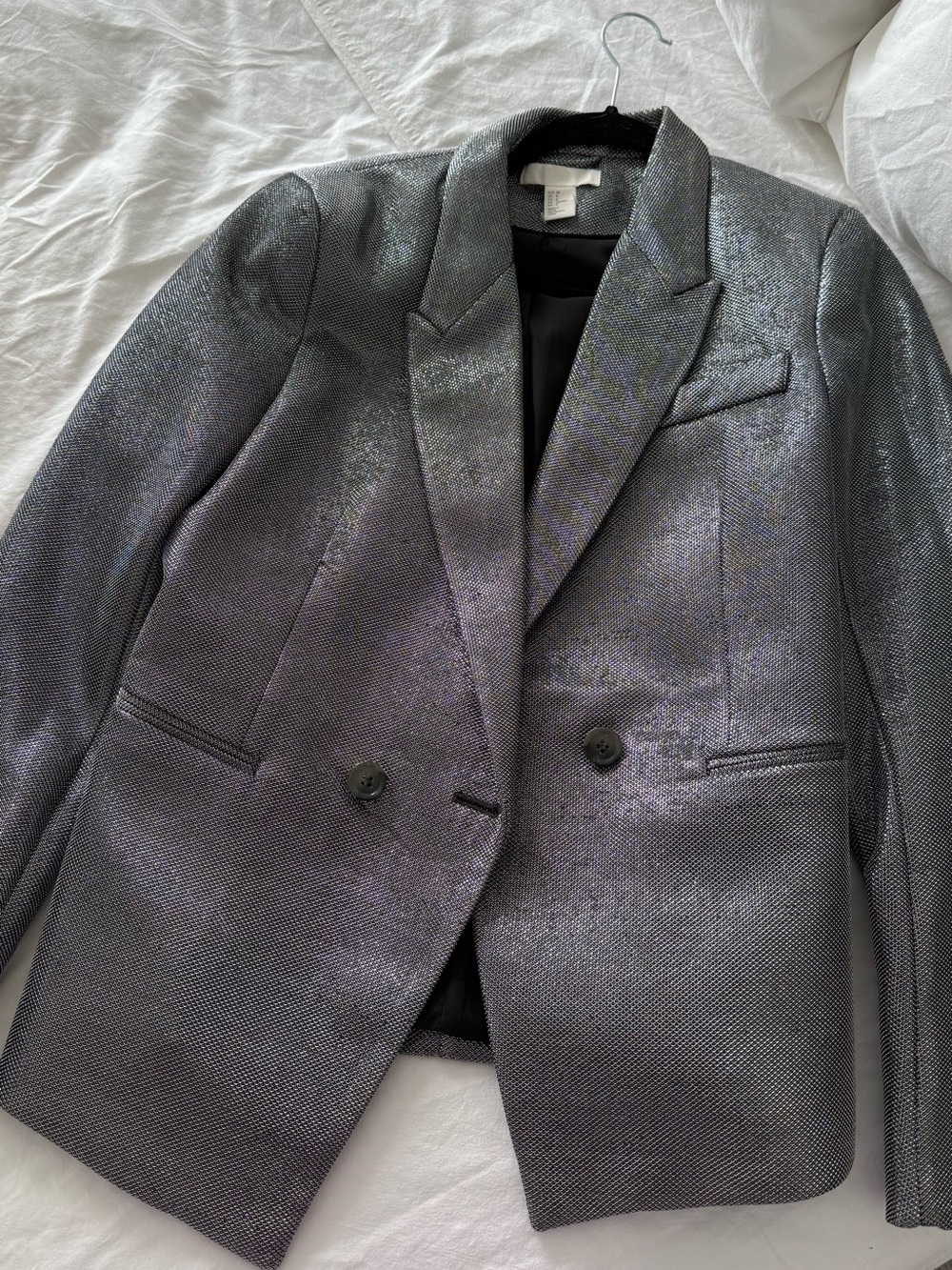H&M Iridescent Tailored Blazer